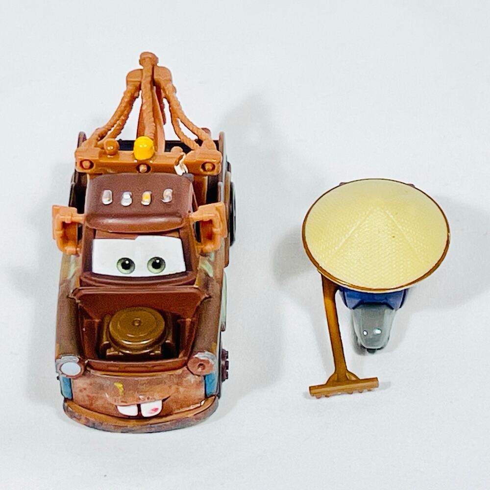 Disney Pixar Cars Race Team Mater and Zen Master Pitty Lot of 2 Diecast Toys